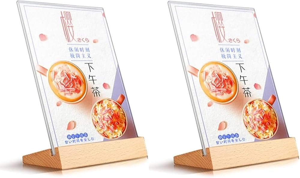 Amazon | siawadeky サインホルダー 2個セット A6サイズ 両面使用