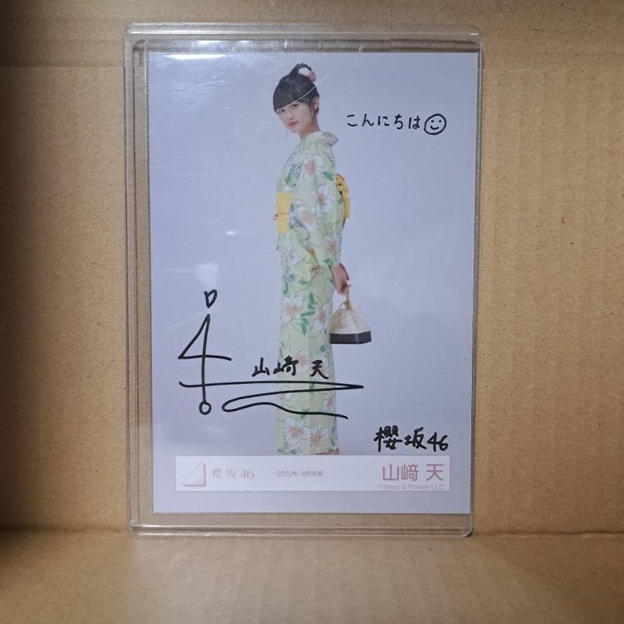 山崎天 直筆サイン入り写真 山崎天 直筆サイン入り写真