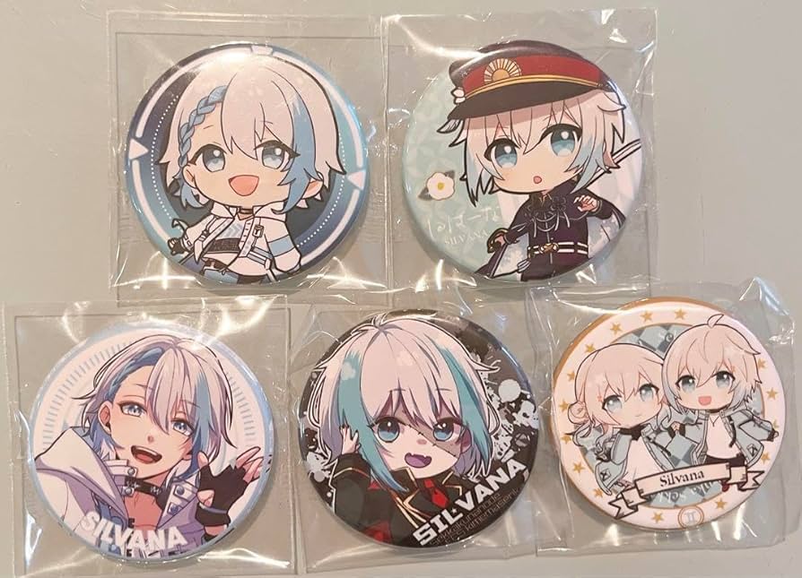 cleenoah SILVANA しるばーな 缶バッジ(サイン入りあり)セット 【公式