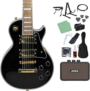 Amazon | GrassRoots SG-LPC-mini BLK (Black) エレキギター初心者14点