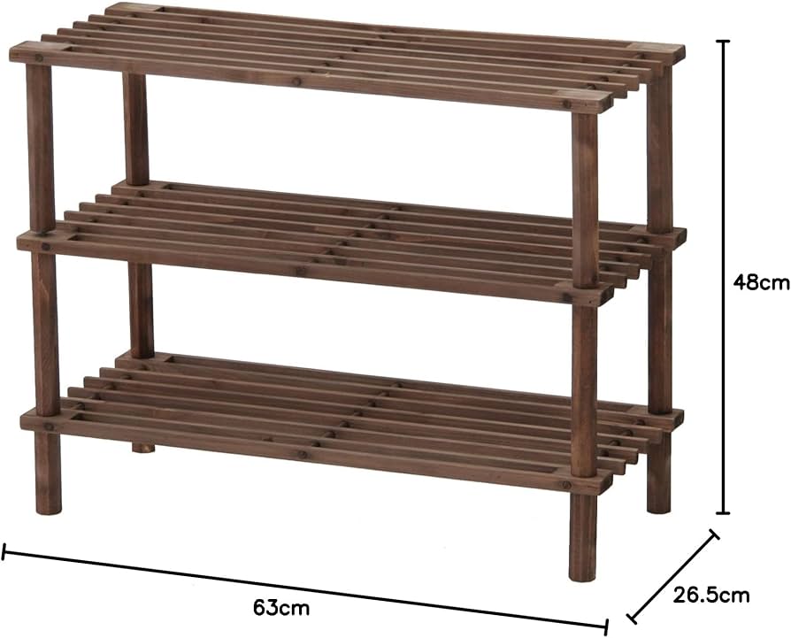 引き取り限定11/3まで・東京都江東区木場】シューズラック 木 アイアン