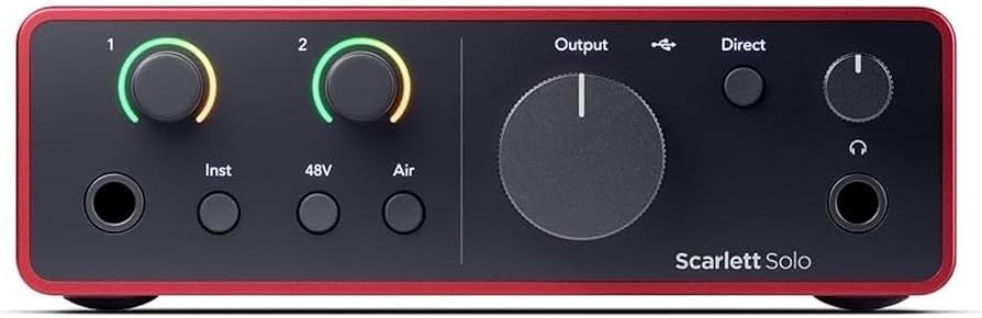Amazon.co.jp: Focusrite Scarlett Solo 第4世代 USBオーディオ