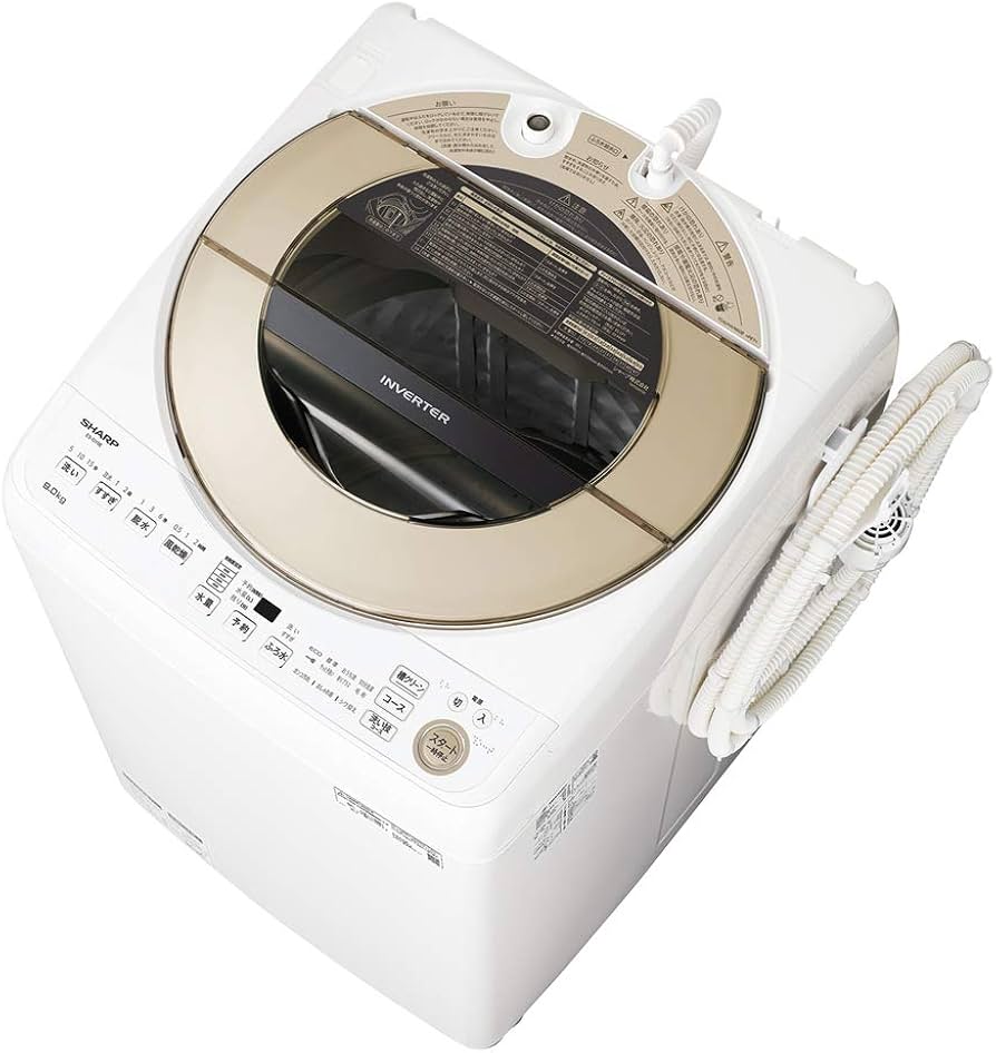 Amazon.co.jp: シャープ 洗濯機 穴なし槽 ES-GV9E-N インバーター搭載
