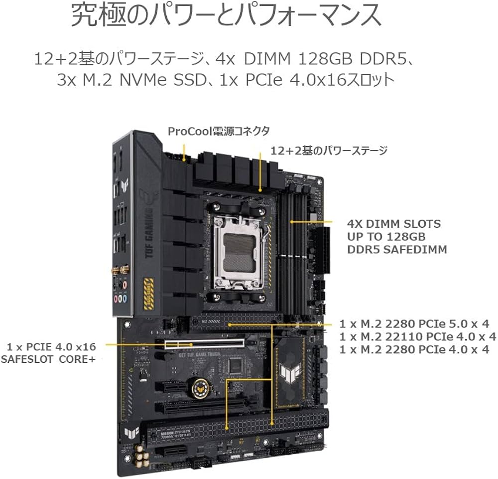 Amazon | ASUS TUF GAMING B650-PLUS WIFI AMD Ryzen 7000 シリーズ