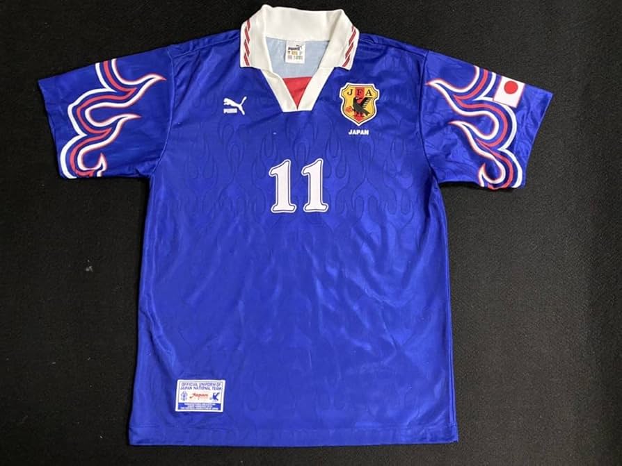 希少 日本代表 ユニフォーム フランスW杯 炎モデル 98年 復刻 モデル