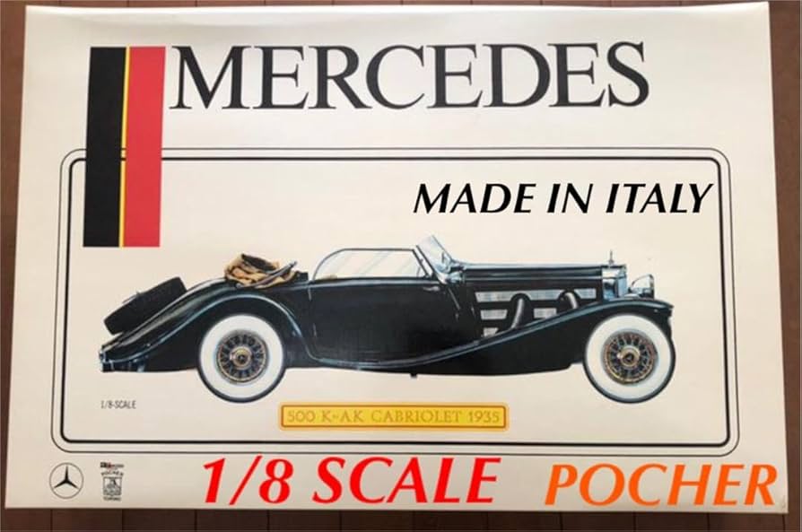 Amazon | メルセデスベンツ 500K-AK 1935年型 1/8 絶版プラモデル