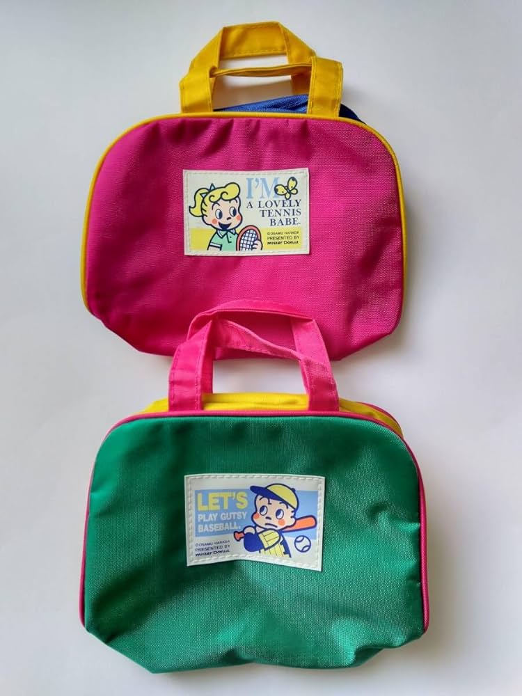 Amazon.co.jp: ミスタードーナツ原田治 バッグ型ポーチ 2種セット