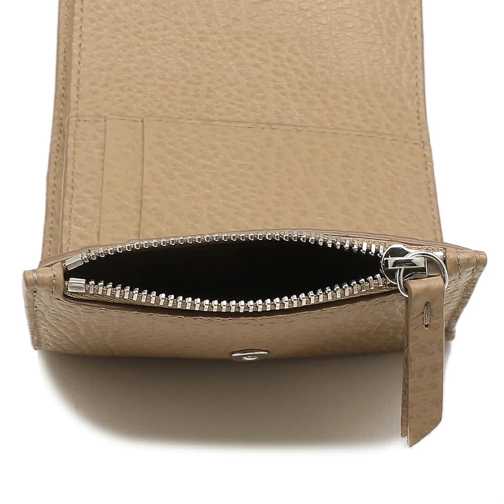 メゾンマルジェラ 三つ折財布 ベージュ