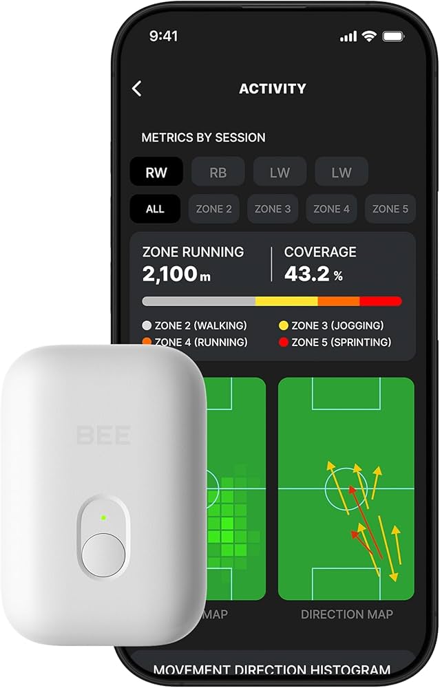Amazon.com: SOCCERBEE-BEE LITE 2 - Sports GPS Tracker & Vest for