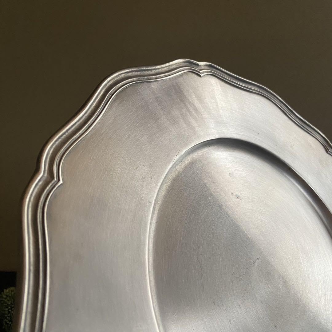 Amazon.co.jp: アンティーク 花リムプレート 真鍮製 デッドストック