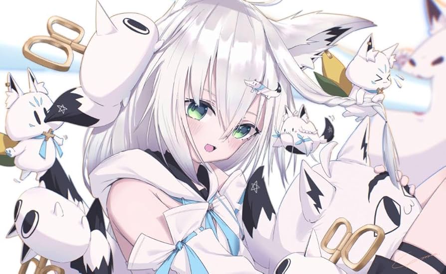 Amazon.co.jp: 白上フブキ プレイマット マウスパッド プレイ VTuber