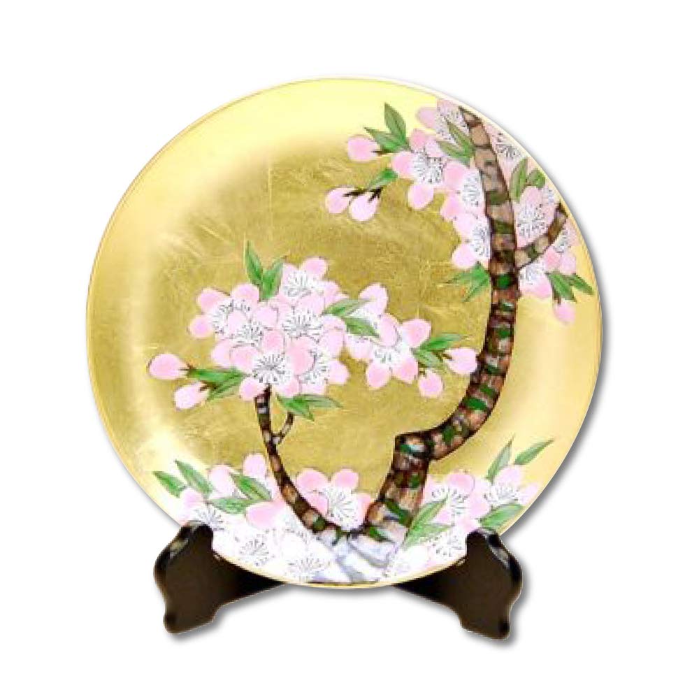 有田焼 琥山窯 飾り皿 直径39cm 菊絵金箔押 大皿 有田焼 琥山窯 飾り皿