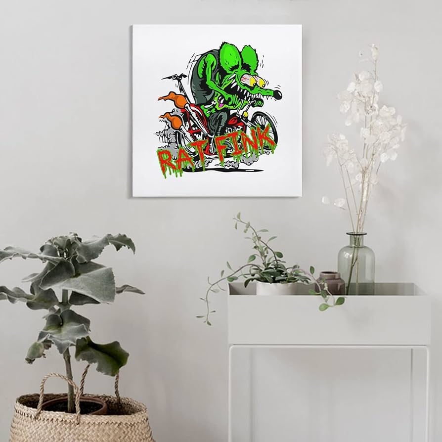 Amazon.co.jp: アートパネル Ratfink ラットフィンク 正方形