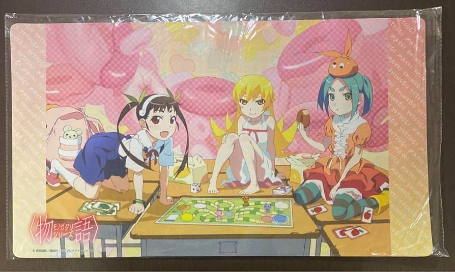 化物語 忍野忍 八九寺真宵 ラバーマット プレイマット 物語シリーズ