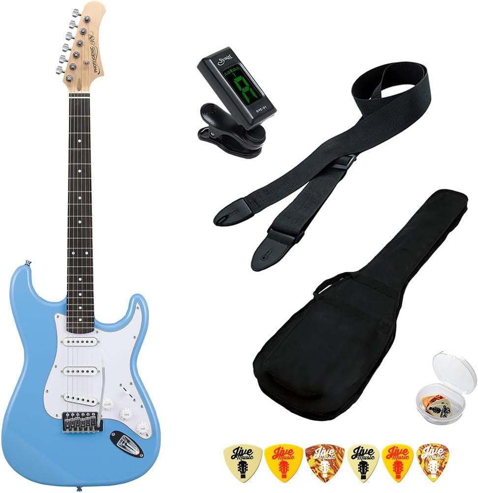 新型 フォトジェニック ストラトキャスタータイプ 弦高調整済み です