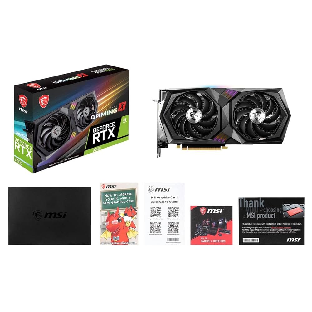 MSI GeForce RTX 3060グラフィックボード MSI、NVIDIA GeForce RTX