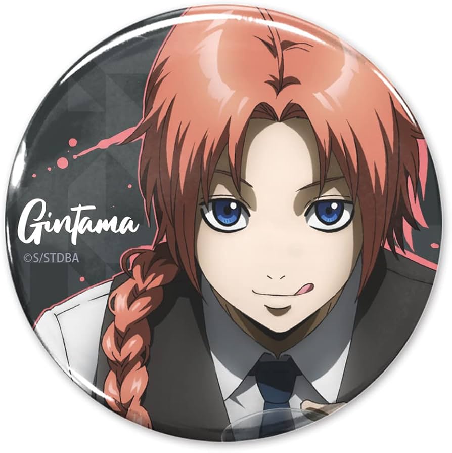 銀魂 神威 花鳥風月 缶バッジ 銀魂 キャラポップストア 和紙風缶バッジ