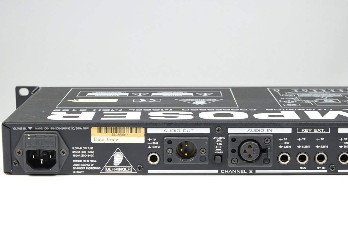 TAKA改造】BEHRINGER ベリンガー MDX2100 コンプレッサー 卸売 TAKA