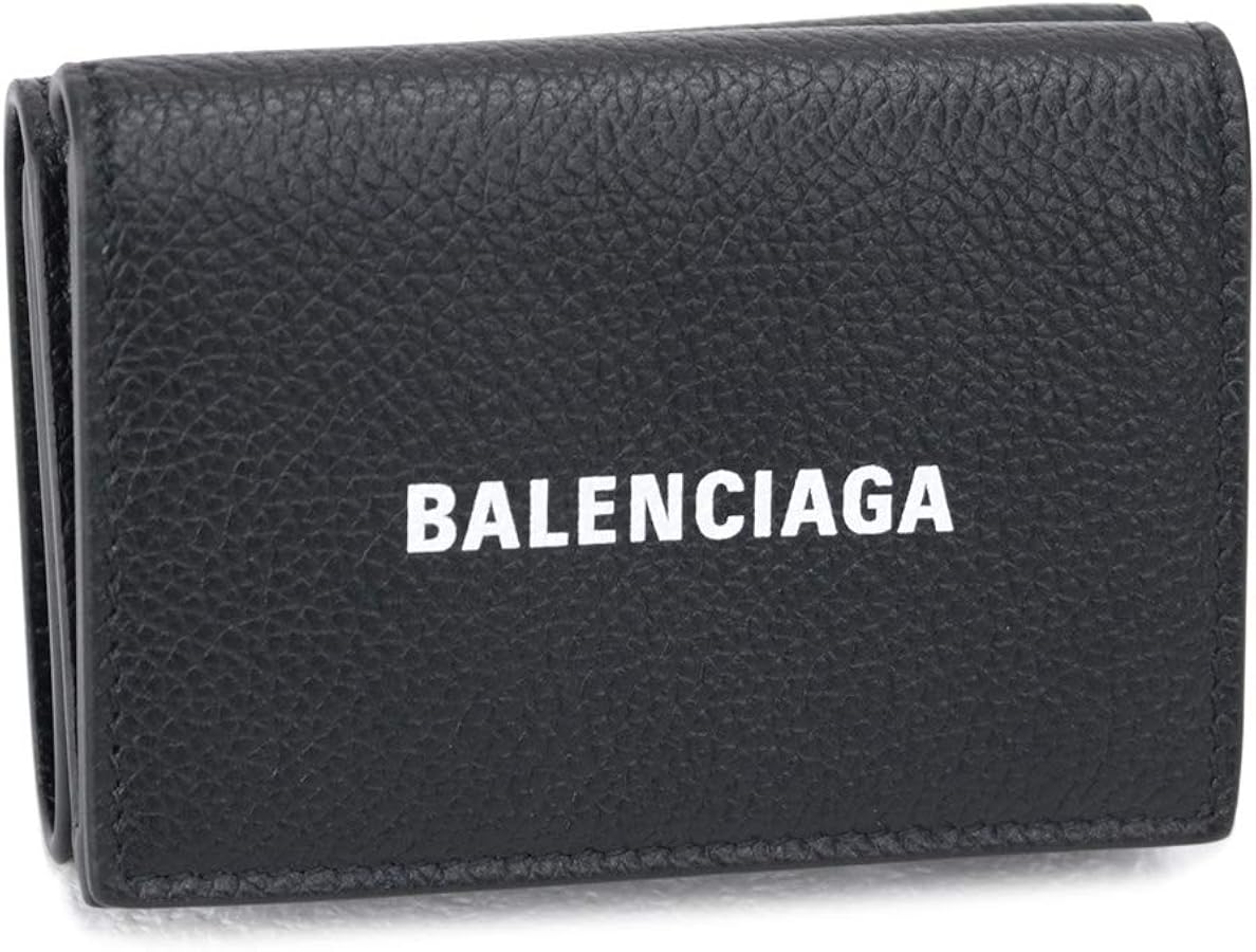 バレンシアガ 三つ折財布 ブラック クロコ BB ユニセックス BALENCIAGA
