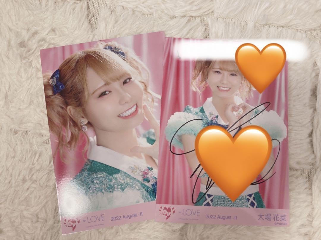 LOVE イコラブ 大場花菜 生写真 LOVE 大場花菜 6周年衣装② 直筆 生写真