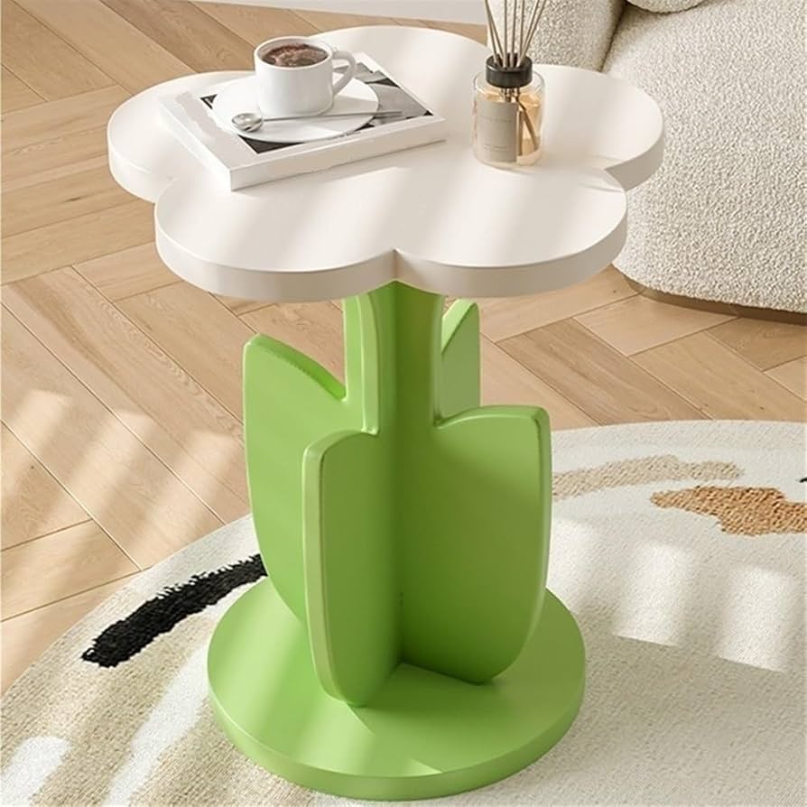 Amazon.co.jp: ナイトテーブル, 花の形の小さなコーヒーテーブル