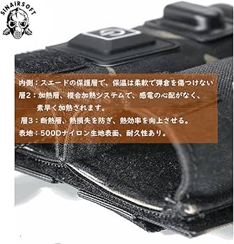 Amazon.co.jp: SINAIRSOFT マガジンウォーマー 9M 9M系マグ3本収納