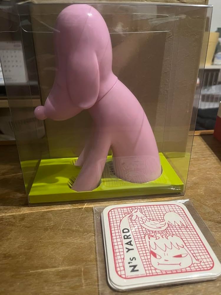 あおもり犬貯金箱 ピンク・青森県立美術館・奈良美智 Amazon.co.jp