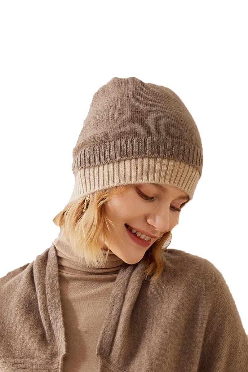 Amazon | [Aecsoc] 100%カシミヤ ベレー帽 フリーサイズ ニット