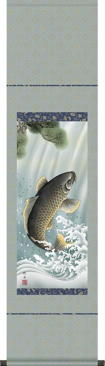 掛け軸鯉