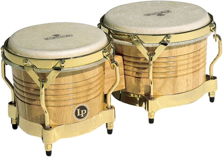 Amazon.com: LP Matador M201-AW Wood Bongos (Natural, Gold