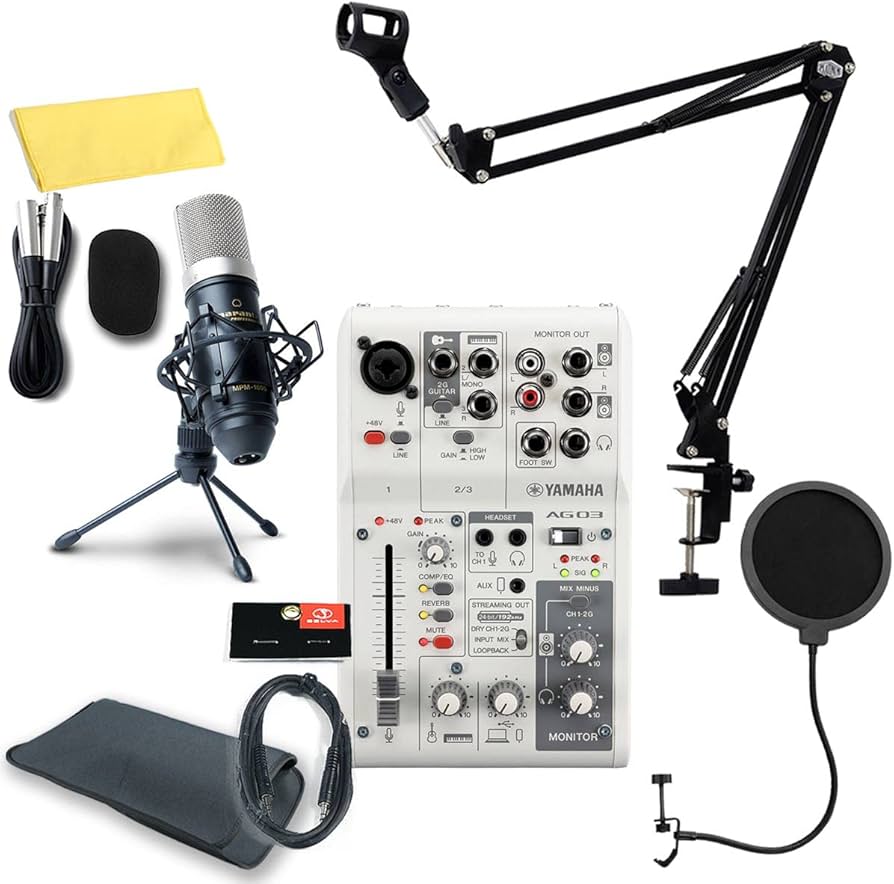 Amazon.co.jp: YAMAHA / AG03MK2 WHITE PCユーザー向け 配信/DTMセット