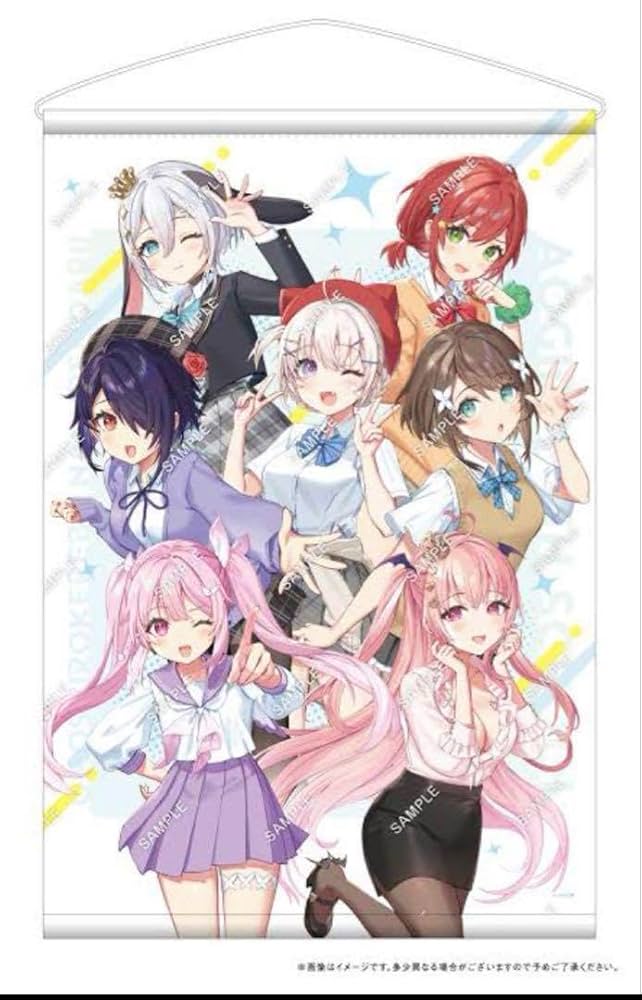 あおぎり高校 2022 ひなまつりA2ミニタペストリー あおぎり高校 2022