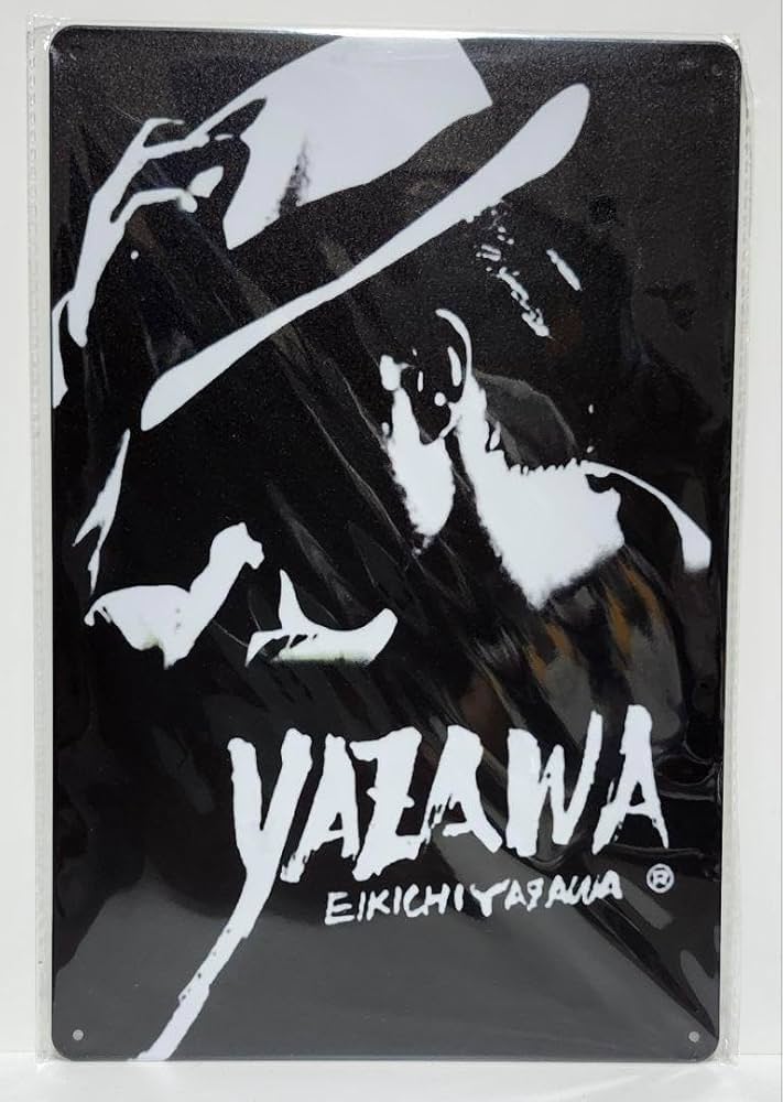 矢沢永吉 1988年 立ち姿 フデロゴ シルエット 大人気 SBT 旧サイズ