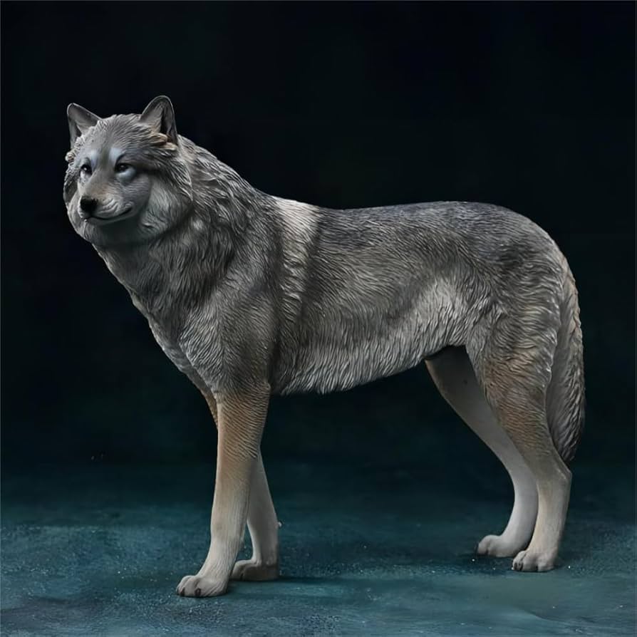 Amazon | JXK Studio 1/6 フィギュア オオカミ 北極狼 ホッキョク