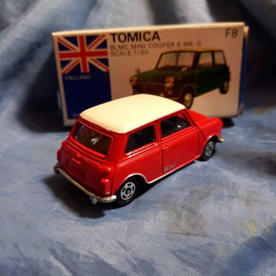 Amazon | トミカ BLMC ミニクーパー S マークⅢ F8 青箱 日本製 赤白