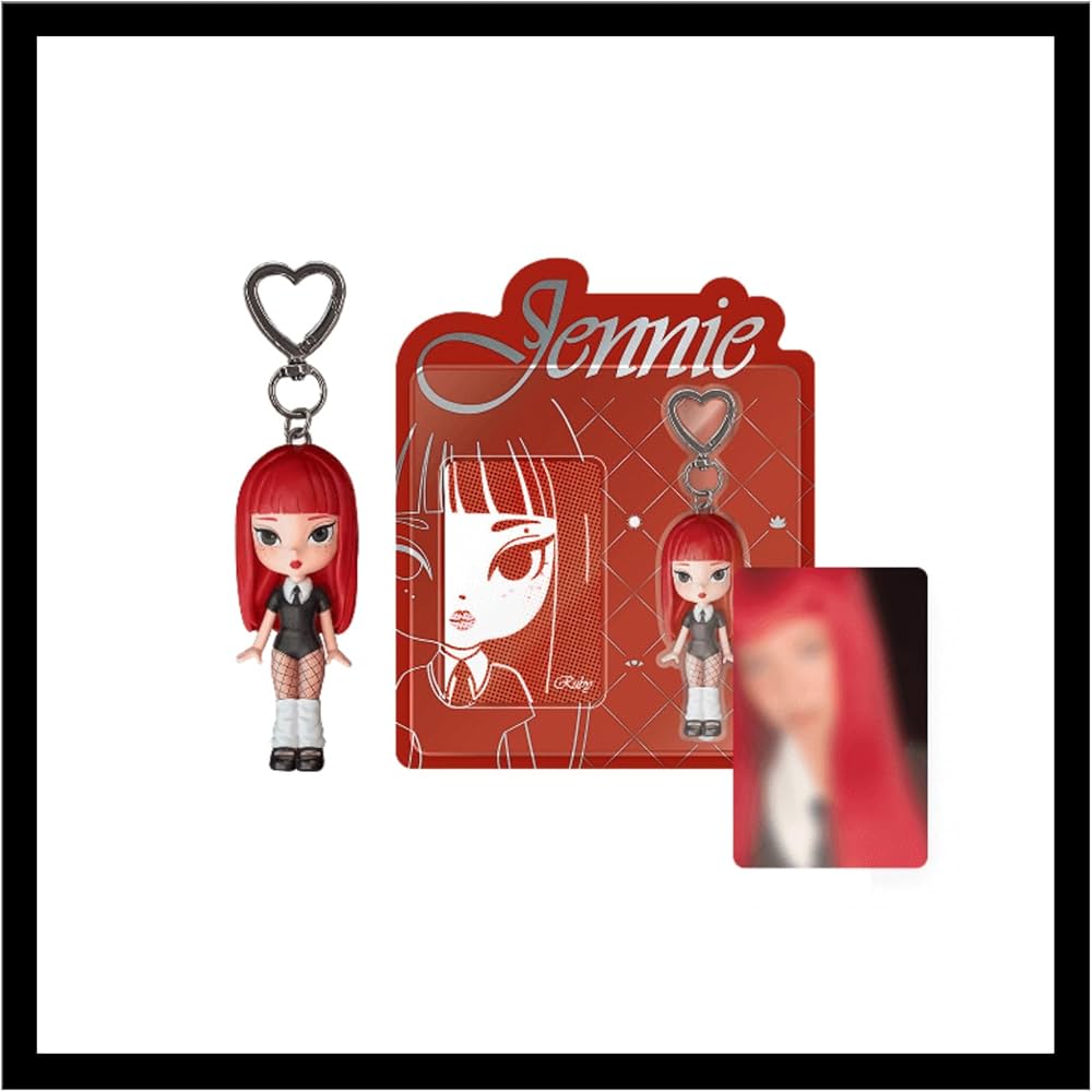 Jennie フィギュアキーホルダー 赤 Ruby BLACKPINK JENNIE - Ruby