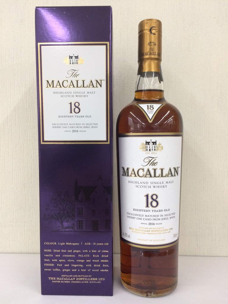 Amazon.co.jp: The Macallan 18 Years 700ml (2016) : Beauty