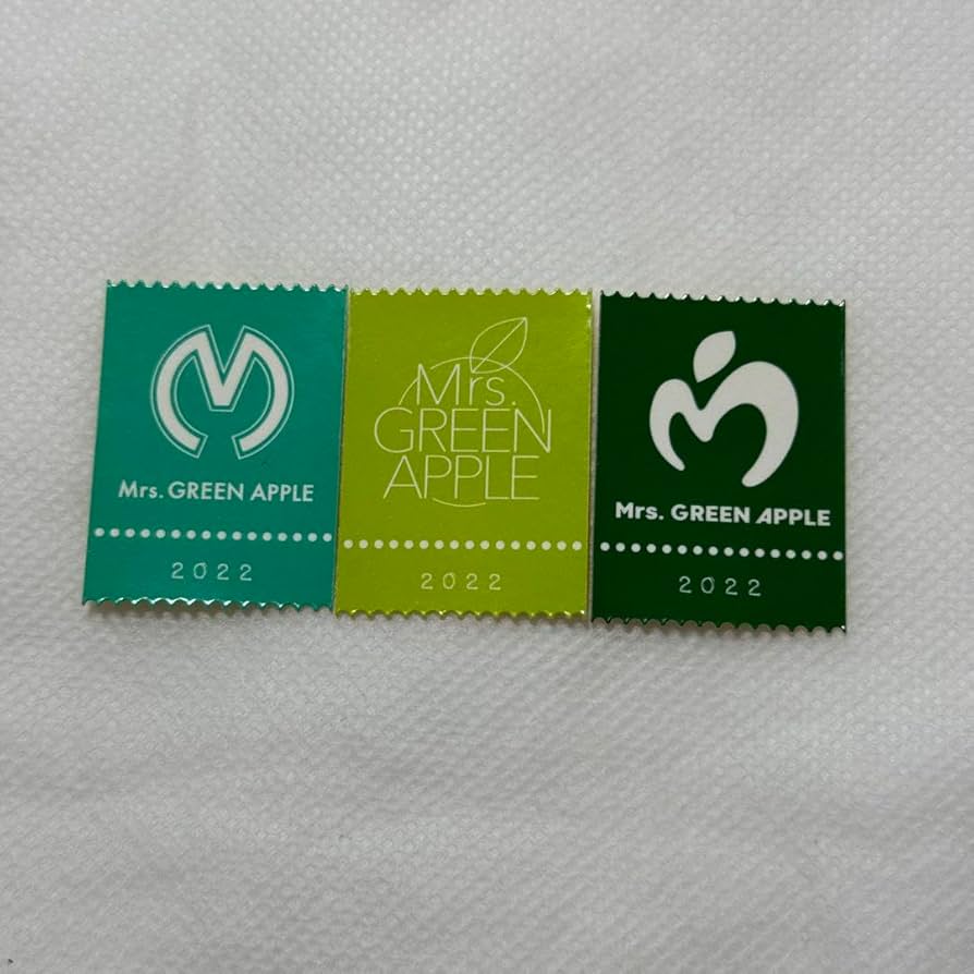Amazon.co.jp: Mrs. GREEN APPLE ロゴ ステッカー 3枚セット : おもちゃ