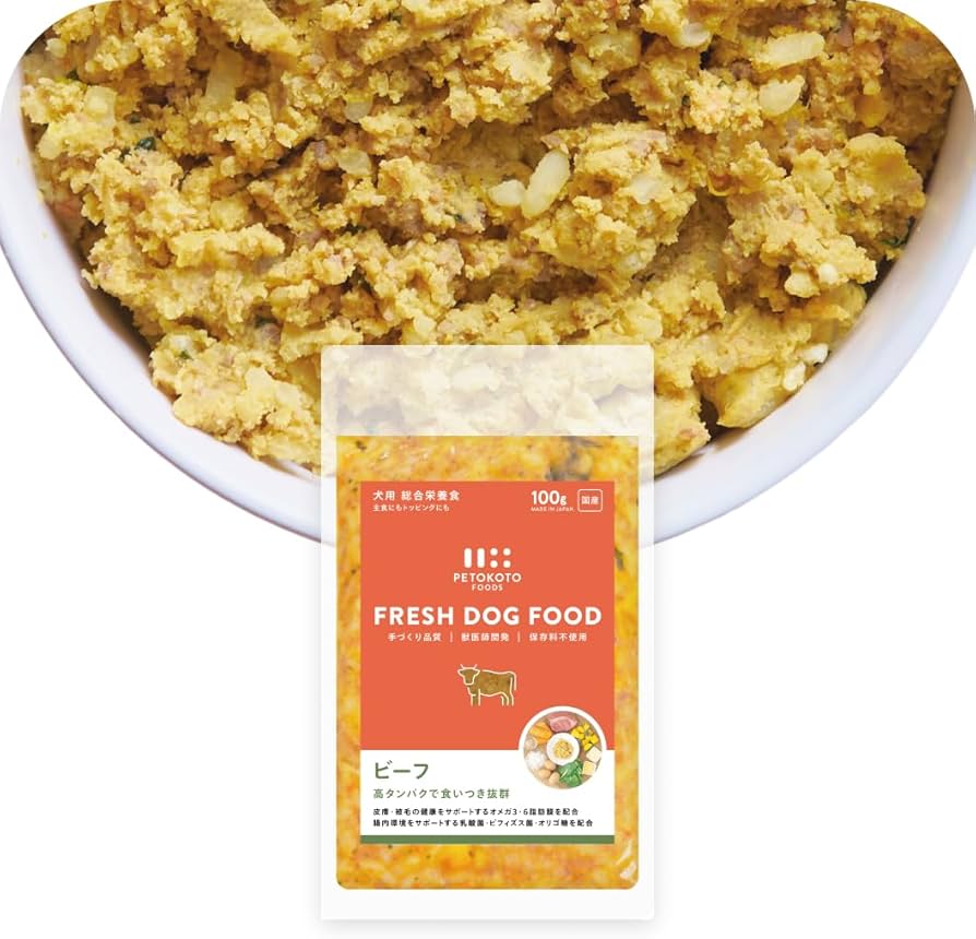 ペトコトフーズPETOKOTO 犬用総合栄養食ビーフ100g 24袋