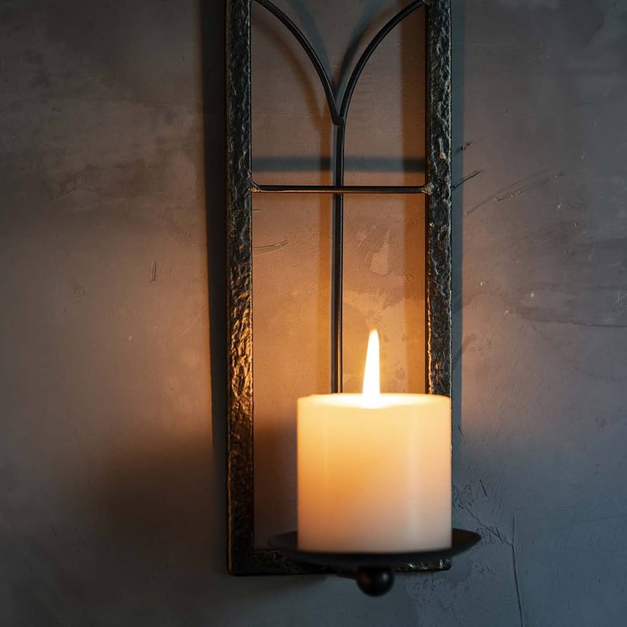 Amazon.co.jp: 壁取り付け用燭台キャンドルホルダー (2個セット