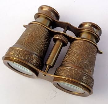 Amazon | Victoria Maritime 双眼鏡 レザーカバー付き アンティーク