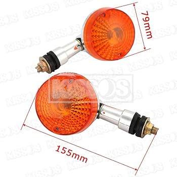 W800ストリート純正オレンジ 丸型ウィンカー 4個セット