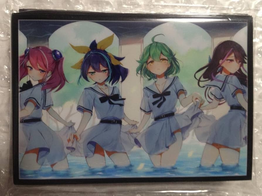 ミッドナイトブルー 同人TCGプレイマット 柚子シリーズ 花魁 遊戯王