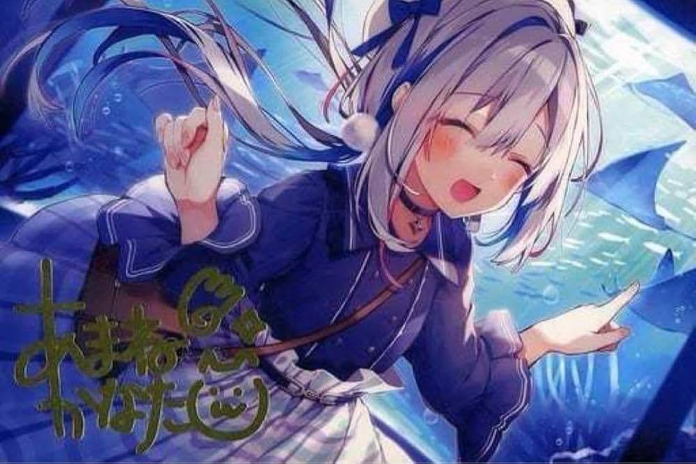 ホロライブ 天音かなた 誕生日記念2021 直筆サイン入り ポストカード