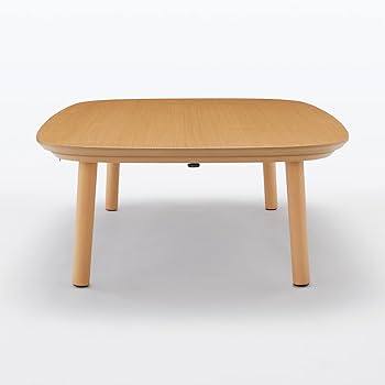 Amazon | 無印良品 長方形こたつ ナチュラル 120×80×35cm MJ-KT2-N