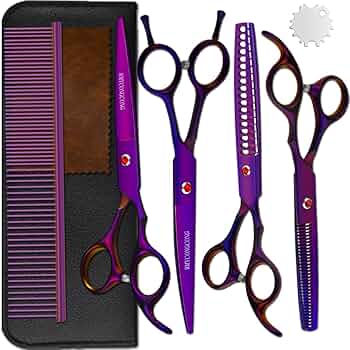 Amazon.co.jp: WMYCONGCONG 7インチ プロ トリミング シザー