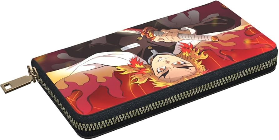 Amazon.co.jp: 財布 鬼滅の刃 炎柱 煉獄杏寿郎 長財布 レザー なが