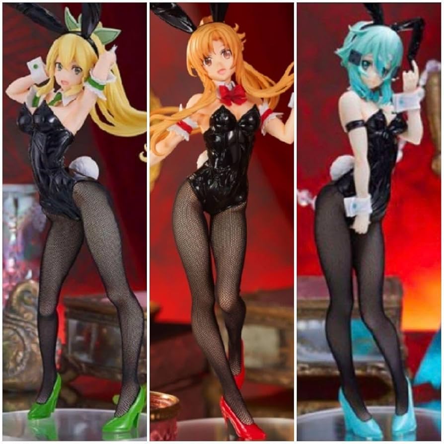 Amazon.co.jp: SAO バニーフィギュア リーファ アスナ シノン