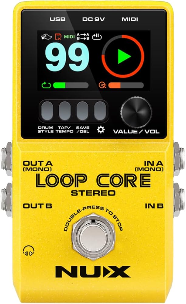 Amazon.com: NUX Loop Core Stereo Looper Guitar Pedal, Effect Pedal