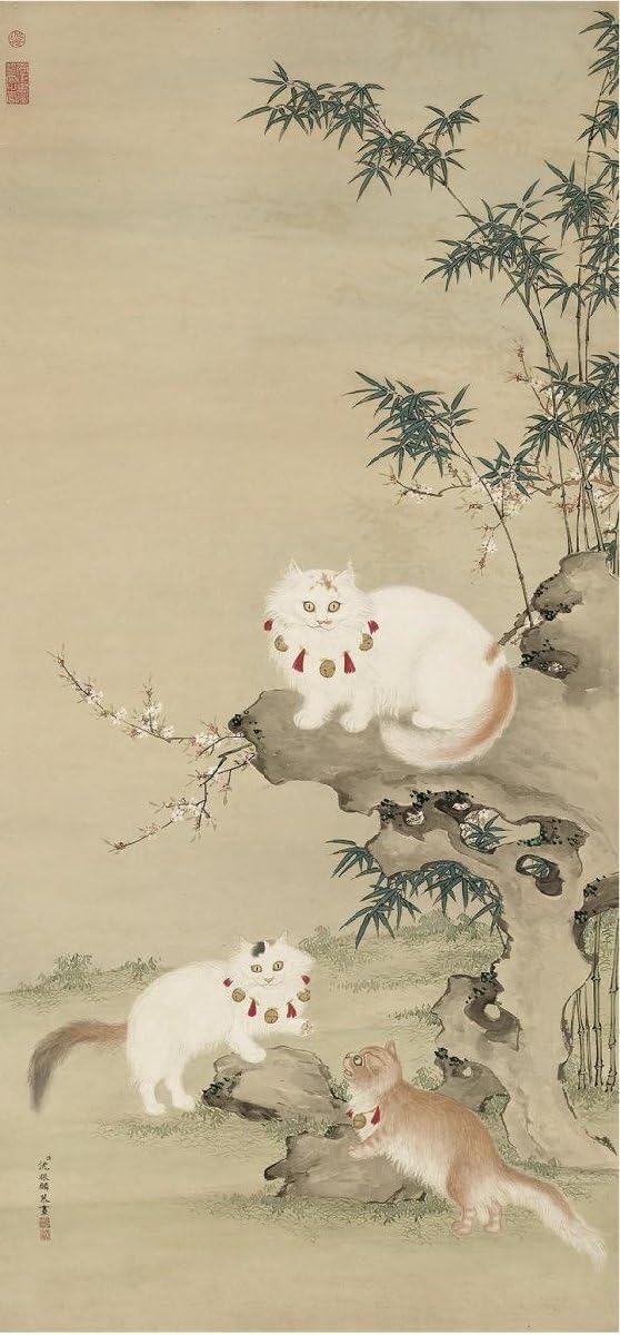 中国の花鳥画 「開到紫藤芳事盡」水墨画 肉筆画真跡保証あります